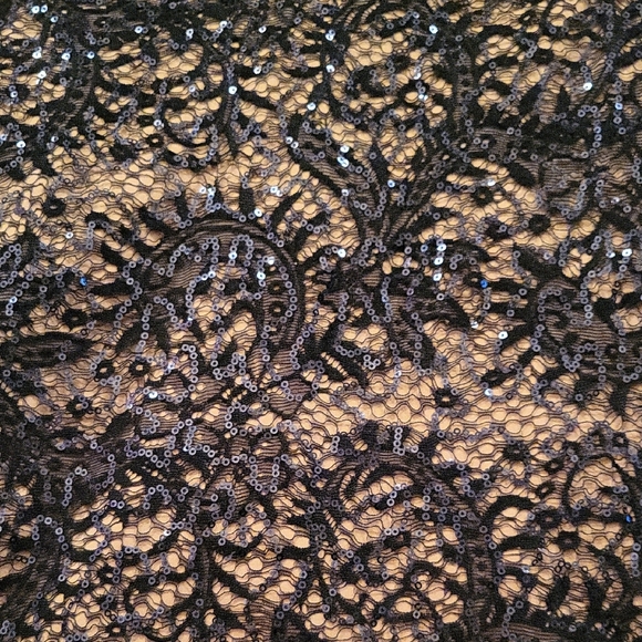 Night Way Collections Navy Lace Gown - Picture 7 of 10